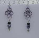 Anodized aluminum rings and beads colors: black ice, lavender, and bright silver weave: aura size: 