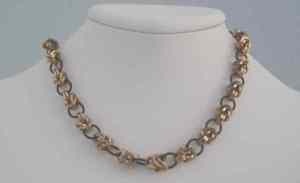 Anodized aluminum rings, round and square wire colors: black and champagne weave: half Byzantine plus 1 size: 18  1/4